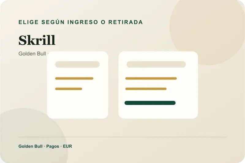 Comparación de rutas de pago para Skrill
