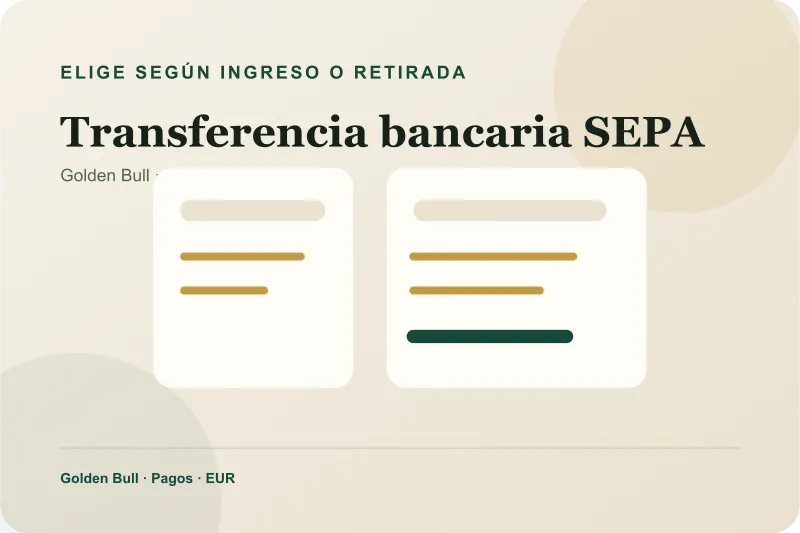 Comparación de rutas de pago para Transferencia bancaria SEPA