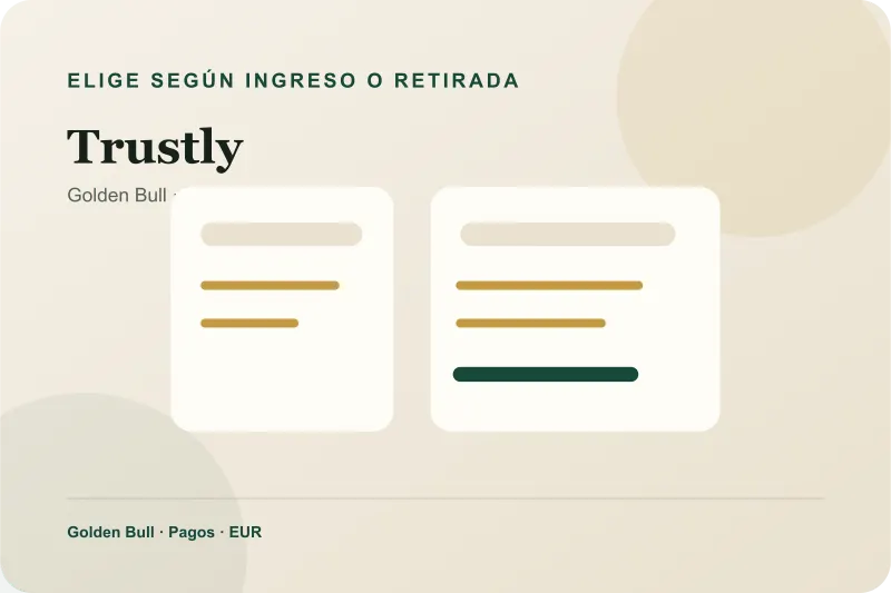 Comparación de rutas de pago para Trustly
