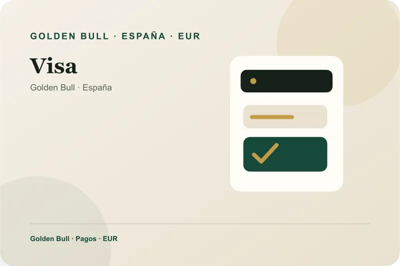 Visa: ruta de pago Golden Bull